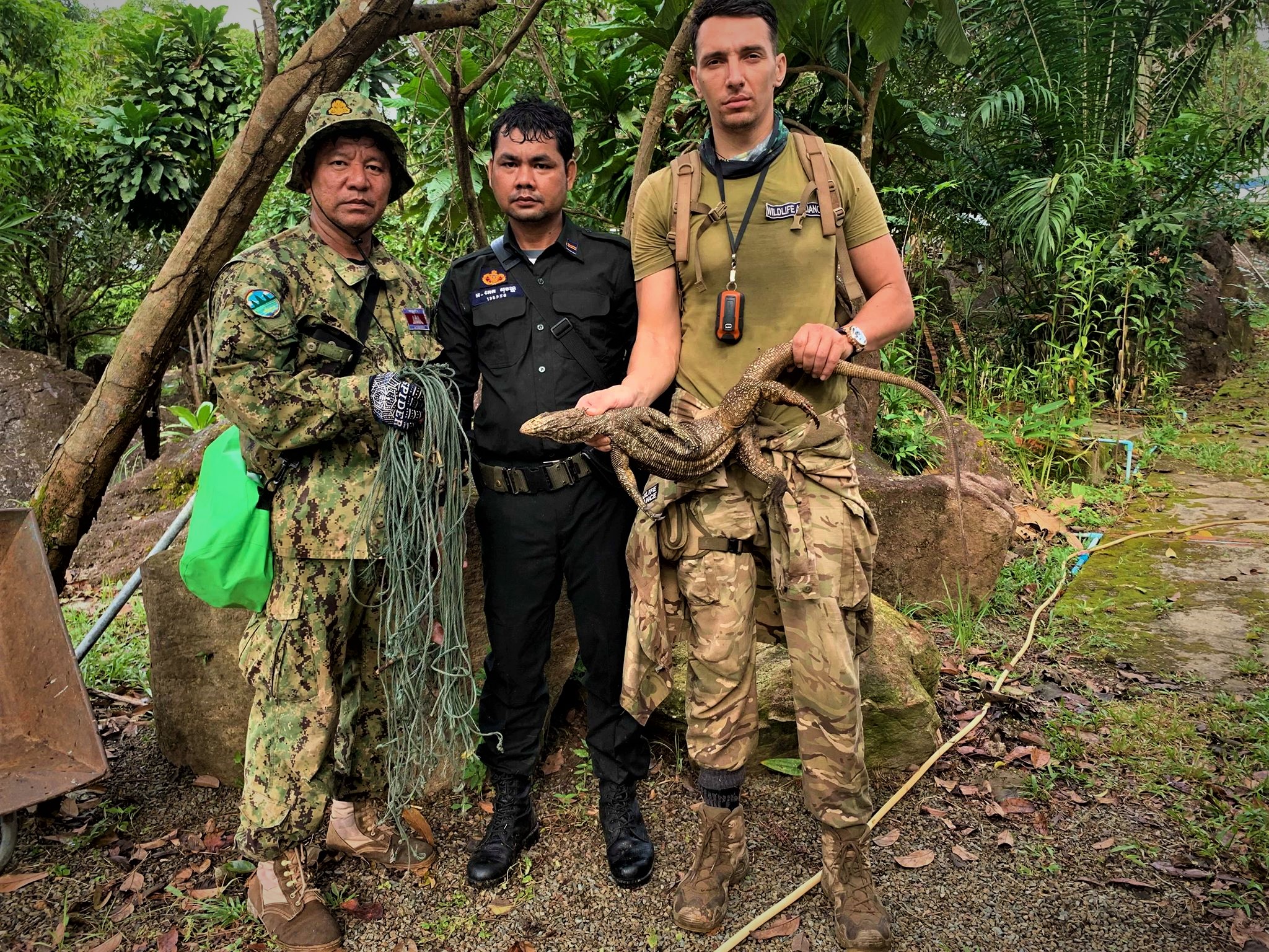 Monitor lizard saved by Wildlife Alliance forest guards