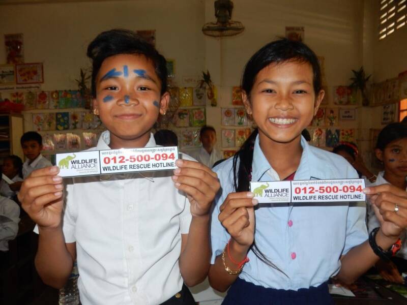 Kouprey Express Cambodia Wildlife AllianceEnvironment Education Project Activities primary school (8)