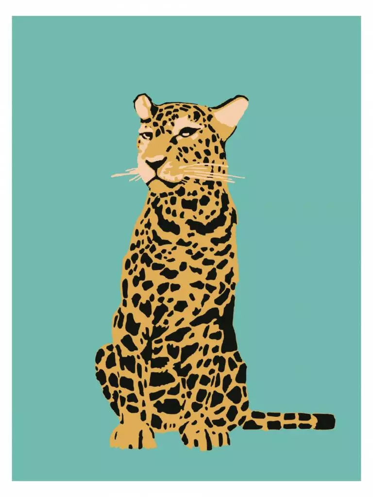 Leopard in popular culture-poster-print