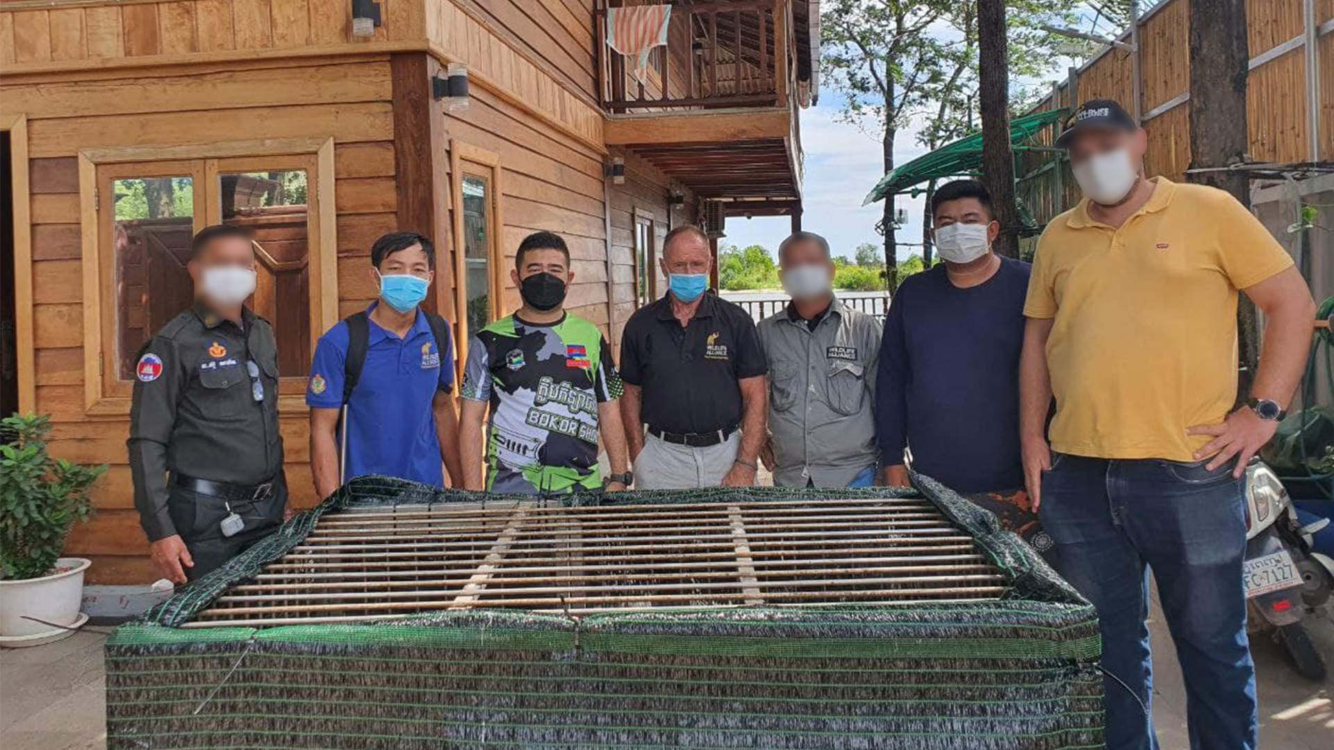 Claudet Leopard saved by Wildlife Police Cambodia